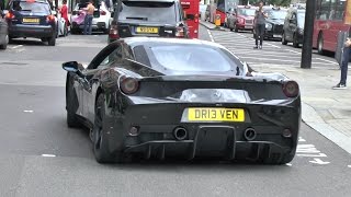 So i've filmed this stunning murdered all black ferrari 458 speciale
in central london. i saw it a few times throughout the day managed to
capture some go...