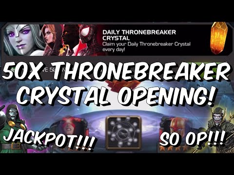 50x Thronebreaker & 160x Cavalier Daily Crystal Opening – THESE ARE OP – Marvel Contest of Champions