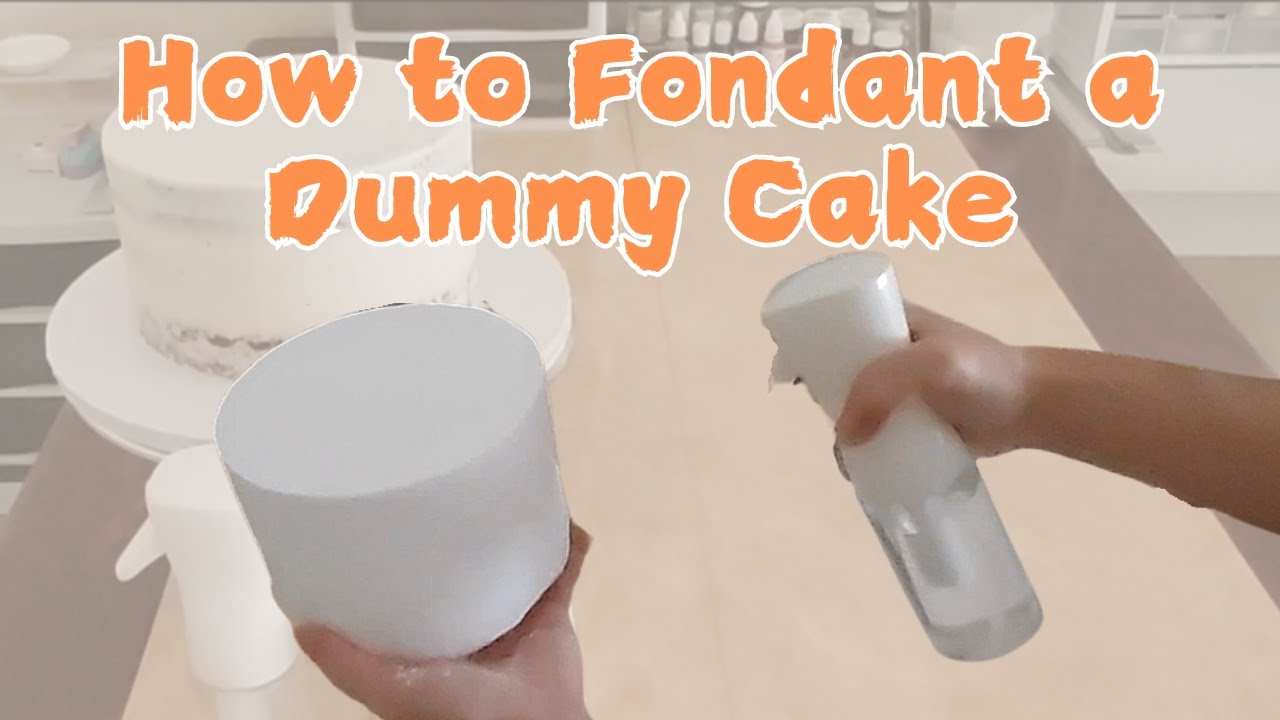 How to Cover a Dummy Cake with Fondant