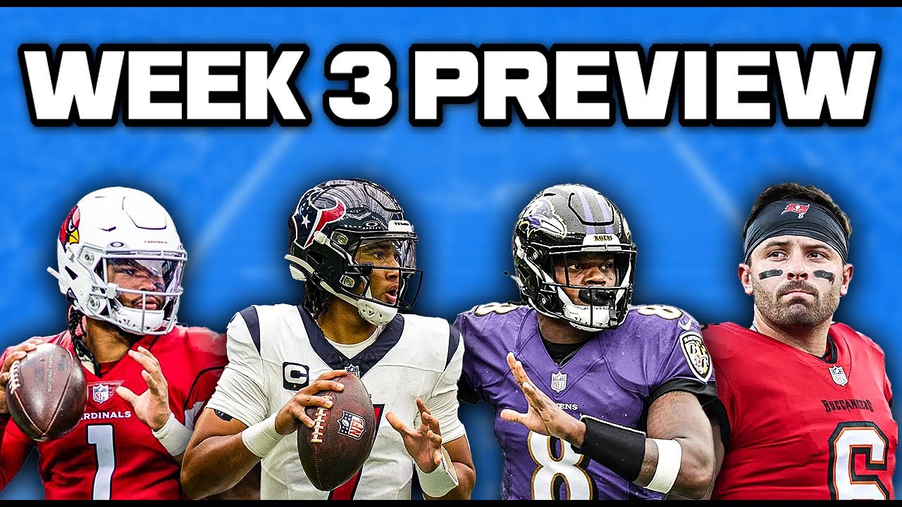 Week 3 Update NFL Week 3 Preview - YouTube