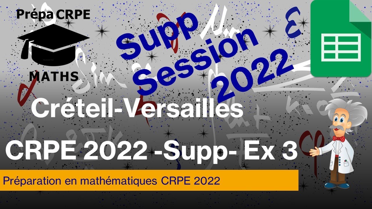 Sujet de maths corrigé du CRPE 2022-supplémentaire-Créteil-Versailles