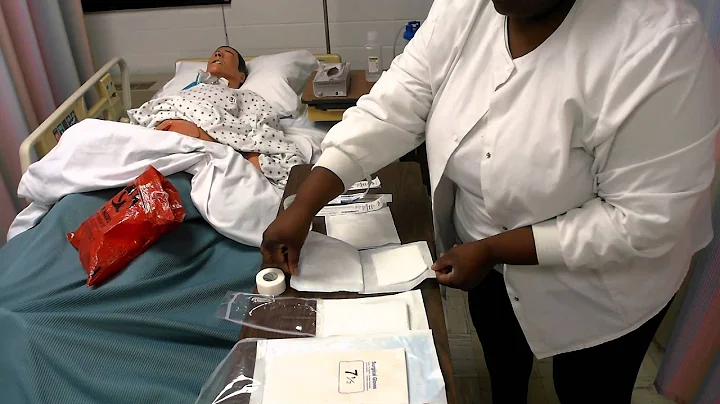 Sandra Walton sterile wound dressing change