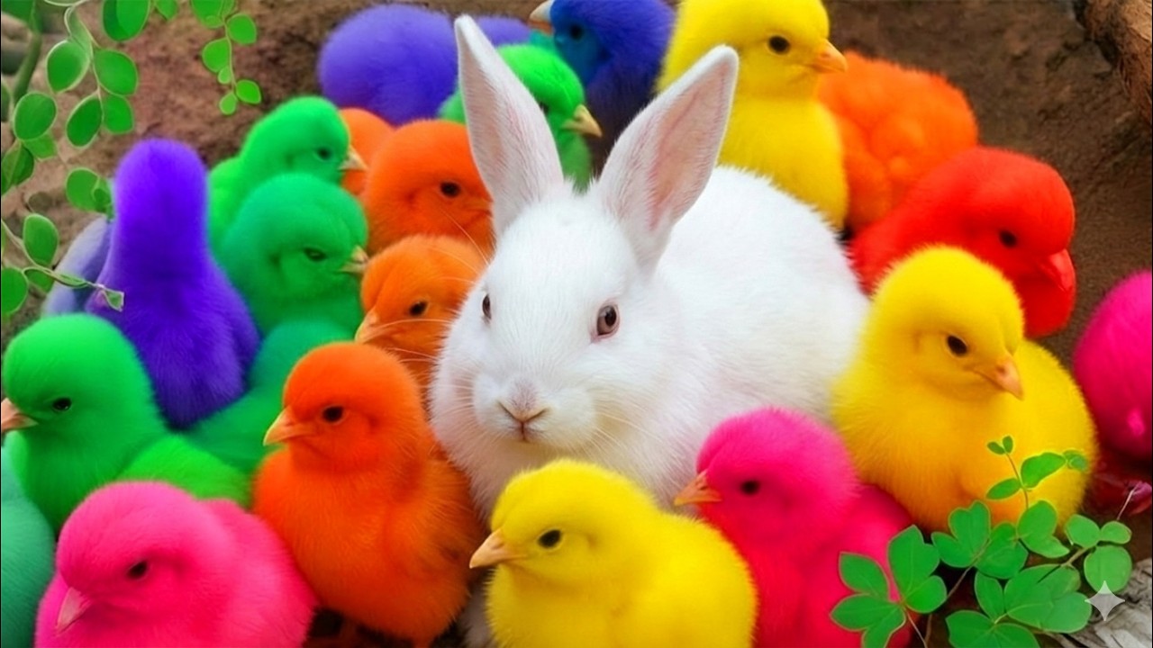 Ayam Lucu, Ayam Warna Warni, Ayam Rainbow Gokil, Kelinci, Kucing Lucu, Bebek, Hewan Lucu