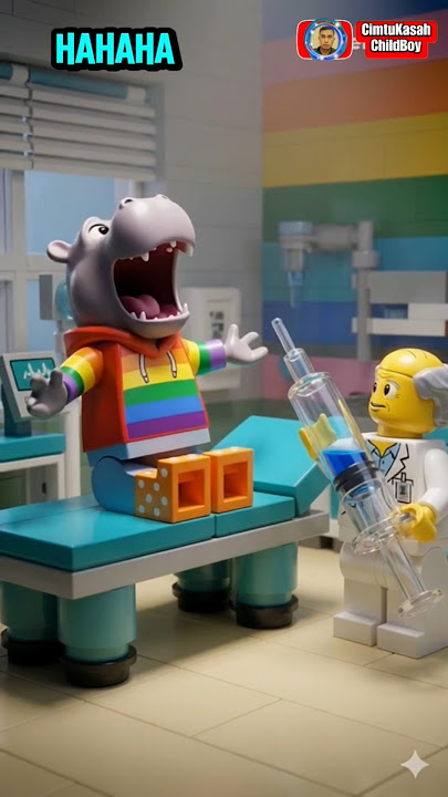Ma'am, I don't want to get vitamin injections #funny #cartoon #lego #shorts