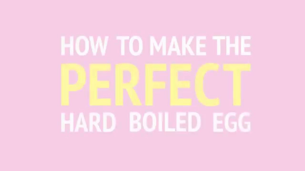 How to Hard Boil an Egg - YouTube