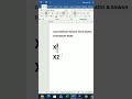 CARA MEMBUAT PANGKAT ATAS DAN BAWAH DI MICROSOFT WORD #tutorial #microsoftword #belajarkomputer