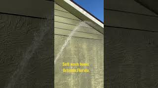 House wash with our 12v soft wash system in Orlando. It’s a blend of Chems to clean up your home. screenshot 5