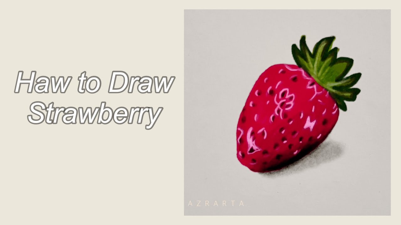 How to color a strawberry 🍓 - YouTube