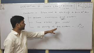 Electric current part 3 (derivation of ohm's law/microscopic view)