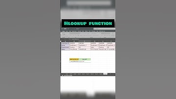 Hlookup function in excel#excel #exceltricks #microsoftexcel #spreadsheethacks #dataanlysis #viral