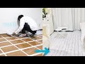 【100均DIY】壁用リメイクシートで床を白くしました・・・【一人暮らし】