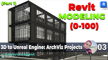 03-Modern Black Glass Building in Revit | 0 to 100 Modeling and Final Render in Unreal Engine (FREE)