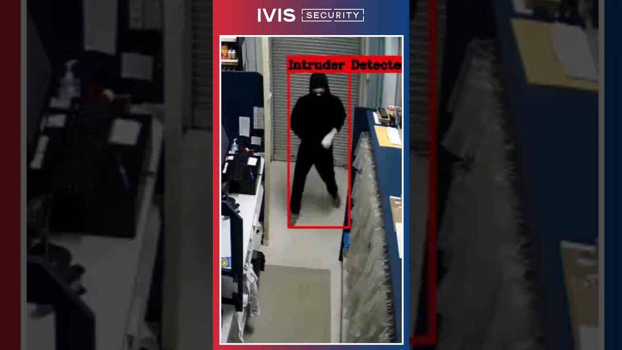 Caught on Camera: Thief Runs After Siren triggers 