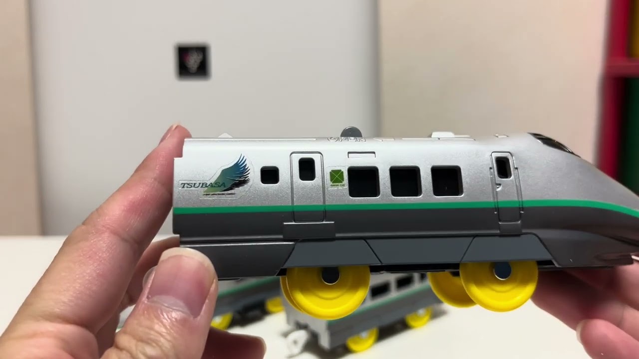 プラレール S-6 400系新幹線つばさ (連結仕様) 絶版プラレール S-06 400系新幹線つばさ(連結仕様) 開封 - YouTube