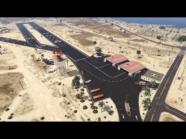 GTA V MLO / Sandy Shores Airfield (EXTERIOR+SMALL INTERIOR) [FIVEM] By CHRIS 3D