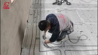 carbon fiber electric floor heating construction tutorial