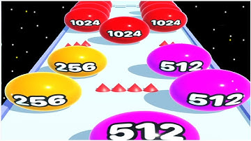 Ball Run Merge 2048 - Gameplay Walkthrough - Max Levels 26-50