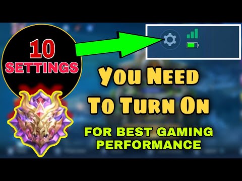 10 SETTINGS in Mobile Legends You Need To TURN ON For Best Gaming Performance