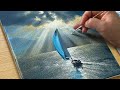 Seascape Painting / Acrylic Painting for Beginners