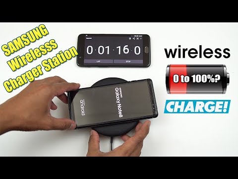 Note 8 Battery Wireless Fast Charge Test 0 to 100% (Samsung Wireless Dock) [4K]