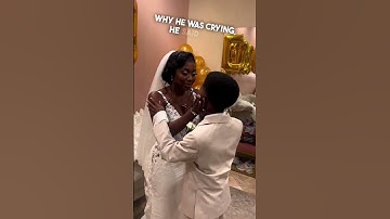 Seeing his mom in her wedding dress for the first time ❤️