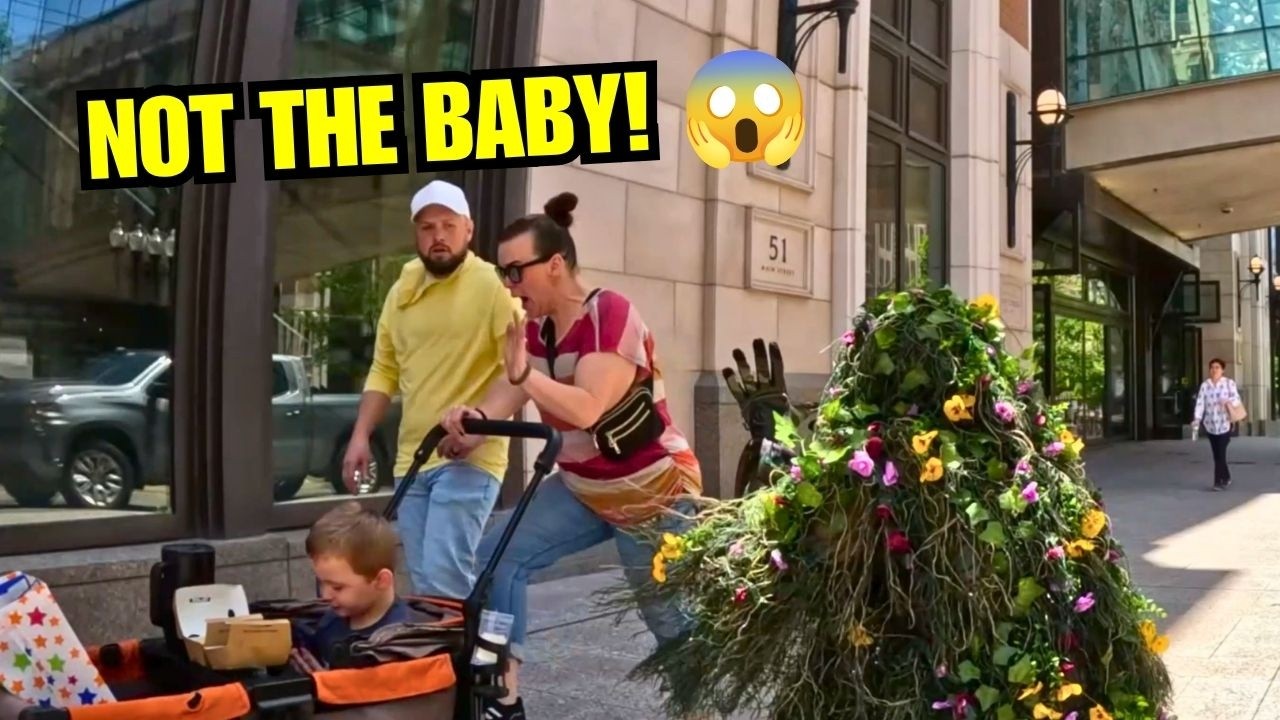 Bushman Tip: Never Scare A Utah Mom Near A Stroller 😂 #prank #funny
