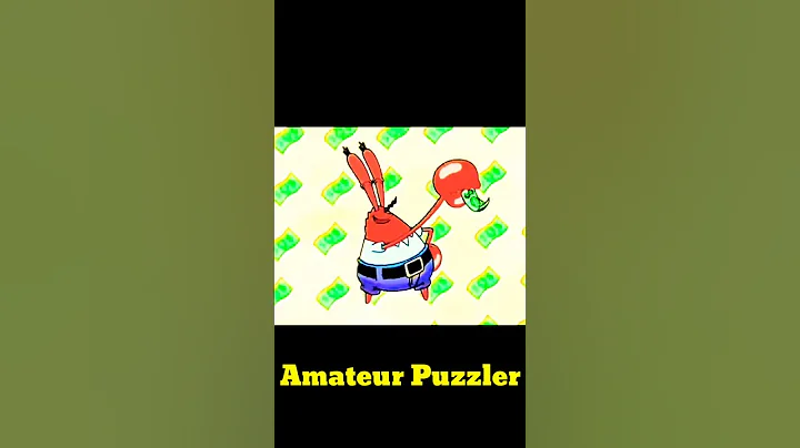 Spongebob Squarepants - Mr. krabs the Mr. money || Story Puzzle #shorts #puzzle #jigsawpuzzle