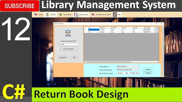 12. Library Management System in C# - Return Book Design