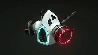 Speed modeling 3d gas mask screenshot 4