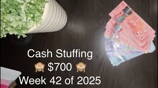 🙈$700 🙈 Cash Stuffing for W42 of 2025 🙈uploaded late but still here 🙈#peace &amp; #love 💚