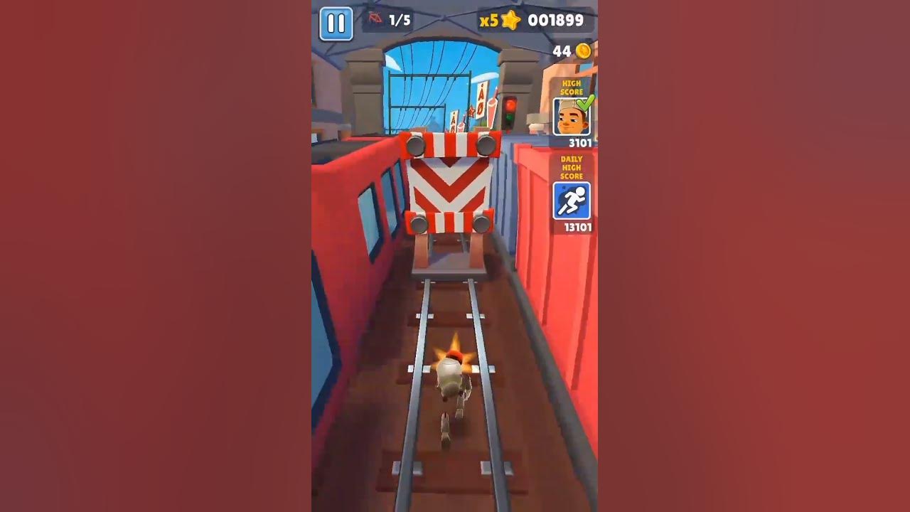 subway surfers（speedrun）最快获得100金币个人最佳（望过审）_哔哩哔