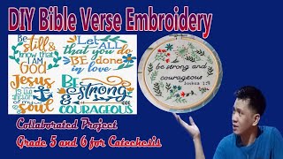 BIBLE VERSE EMBROIDERY  PROJECT