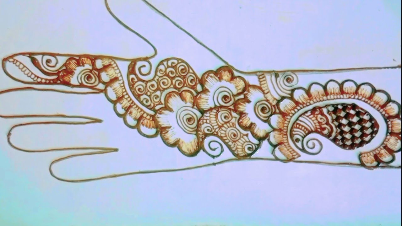 arbic mehandi design | mehandi design | simple mehandi design - YouTube