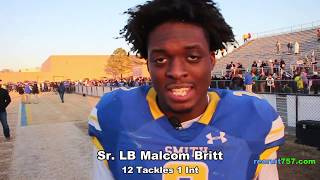 Malcolm Britt talks Oscar Smith's 18-16 win over Colonial Forge