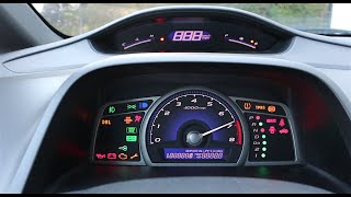 Xtool A30 Pro Bidirectional Scan Tool 2008 Honda Civic Gauges Idiot Lights Activation