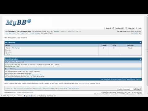 How to change your admin control panel link in MyBB