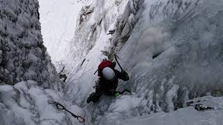 Ísklifur 2022. Skoran í Eyjafjöllum (Paradísarheimt)