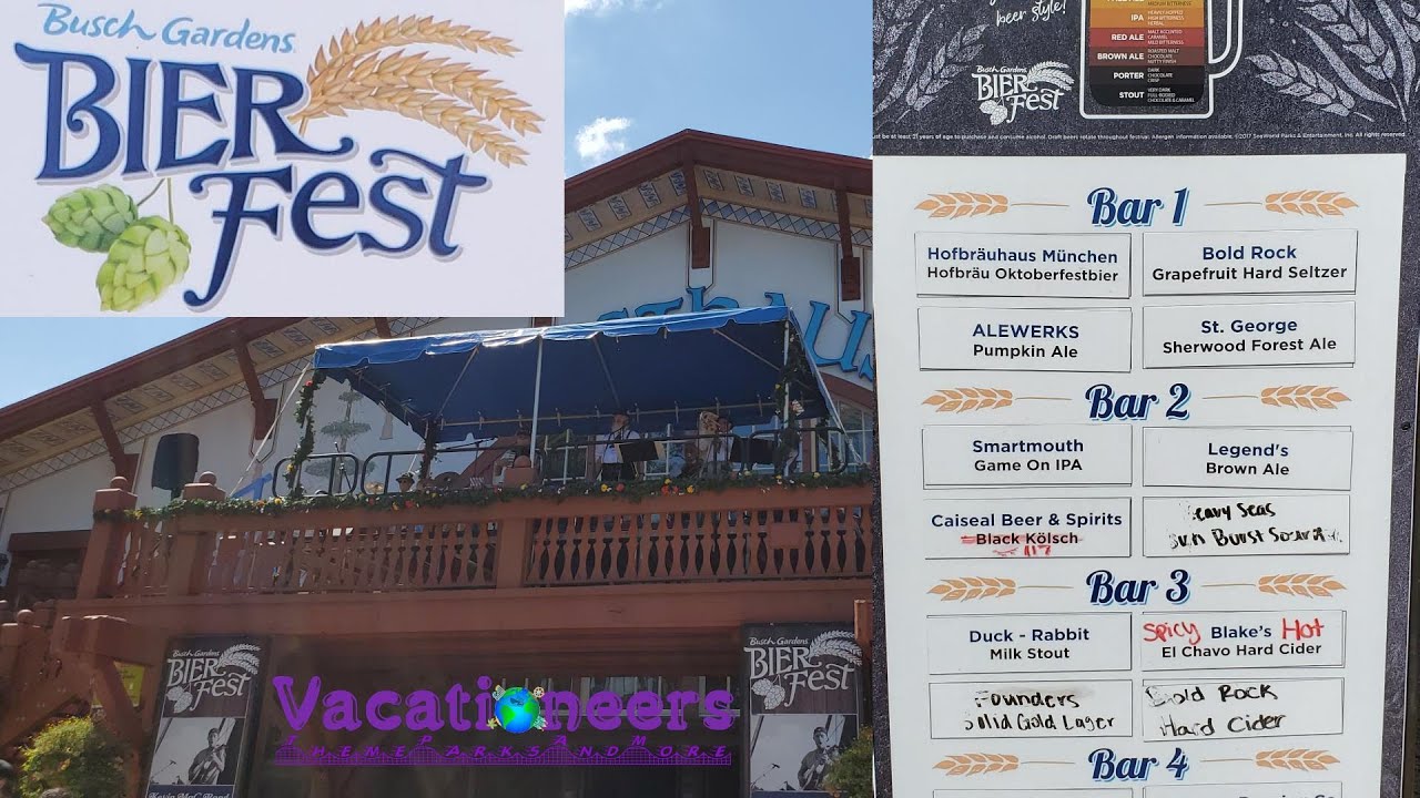 2019 Bier Fest at Busch Gardens Williamsburg YouTube
