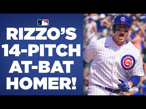 BEST AT-BAT OF THE YEAR?! Anthony Rizzo goes DEEP after FOURTEEN pitch AB!  