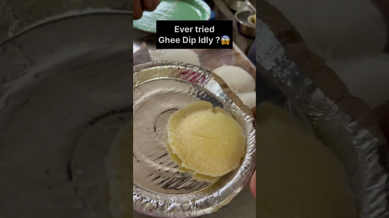 Ghee dip idly in Hyderabad 😱