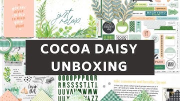 Cocoa Daisy Tranquility Unboxing [Planner & Scrapbooking Memory Keeping Stickers Subscription Kits]