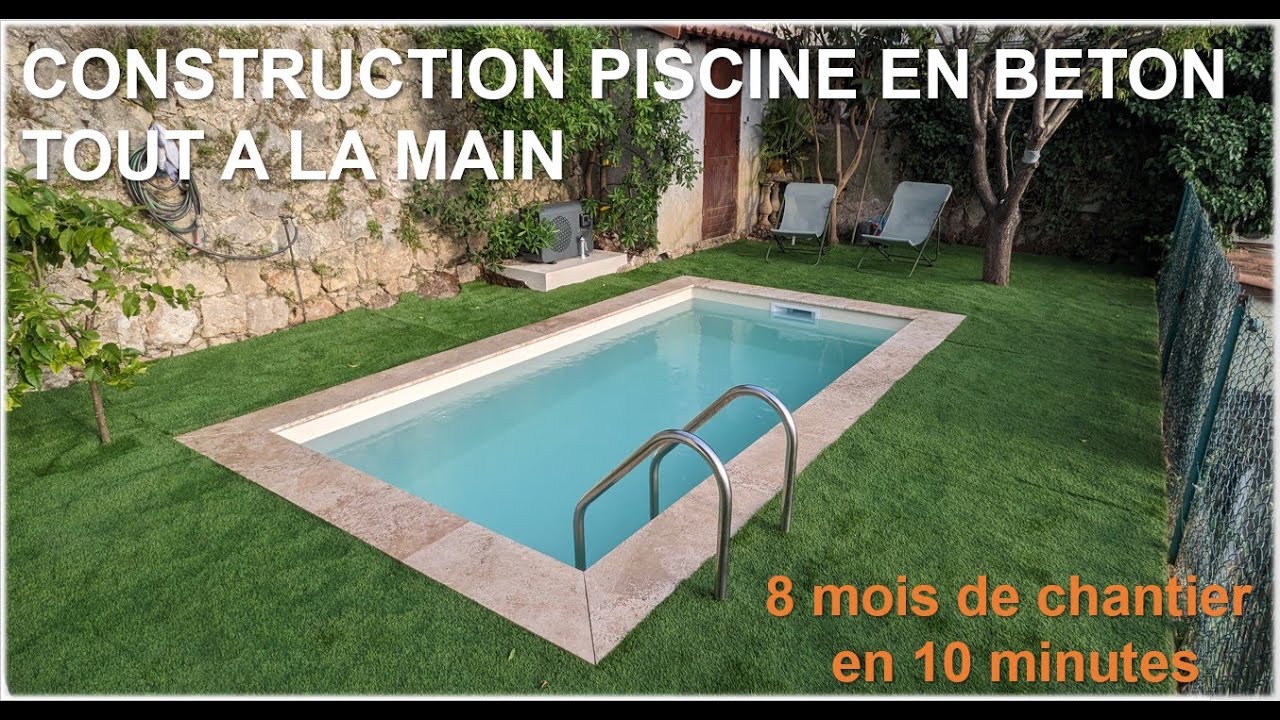 La construction de ma piscine en 10 minutes - timelapse