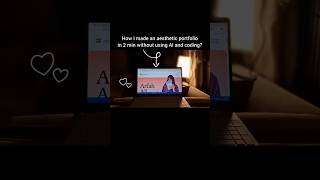 Aesthetic portfolio in 2 min without AI or Coding #freelancing #portfolio #client #noai