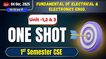 One Shot || FEEE(Unit- 1,2,3) || Polytechnic 1st Semester Computer Science & Engg.