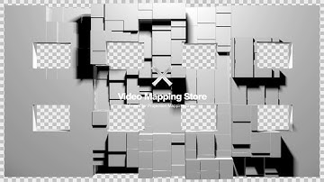 Party Extrude 8 Windows - Video Mapping Facade: Projection 3D Mapping