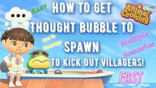 How to Kick Out Villagers in Animal Crossing Fast Using Thought Bubble!