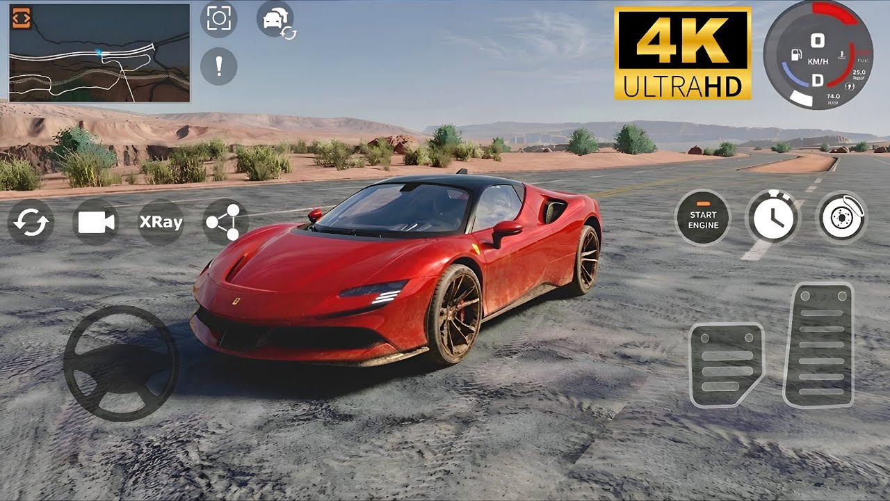 Most Realistic Car Game For Mobile  8K Graphics Ferrari Drive | Gameplay 