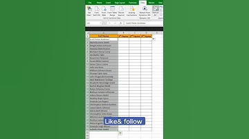 Flash fill- Full Name Excel Tips & Tricks From @shyamcomputerclasses #viral #trending #shortvideo
