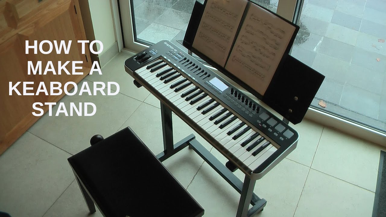DIY How to make a MUSIC KEYBOARD DIGITAL PIANO STAND YouTube