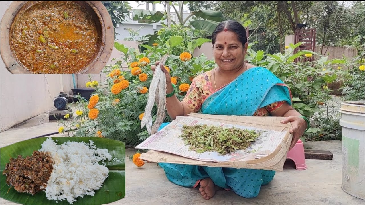 చింత చిగురు ఎండు చేపల కర్రీ | chintachiguru Yendu Chepa  Recipe | village Cooking and gardening